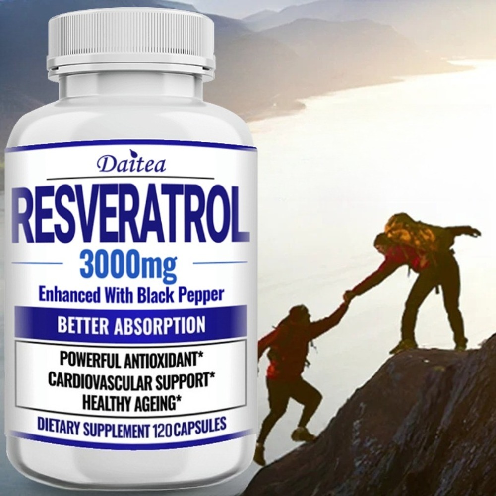 Resveratrol Capsule Anti Aging - Resveratrol supplementcapsules - Anti-veroudering, cardiovasculaire &
