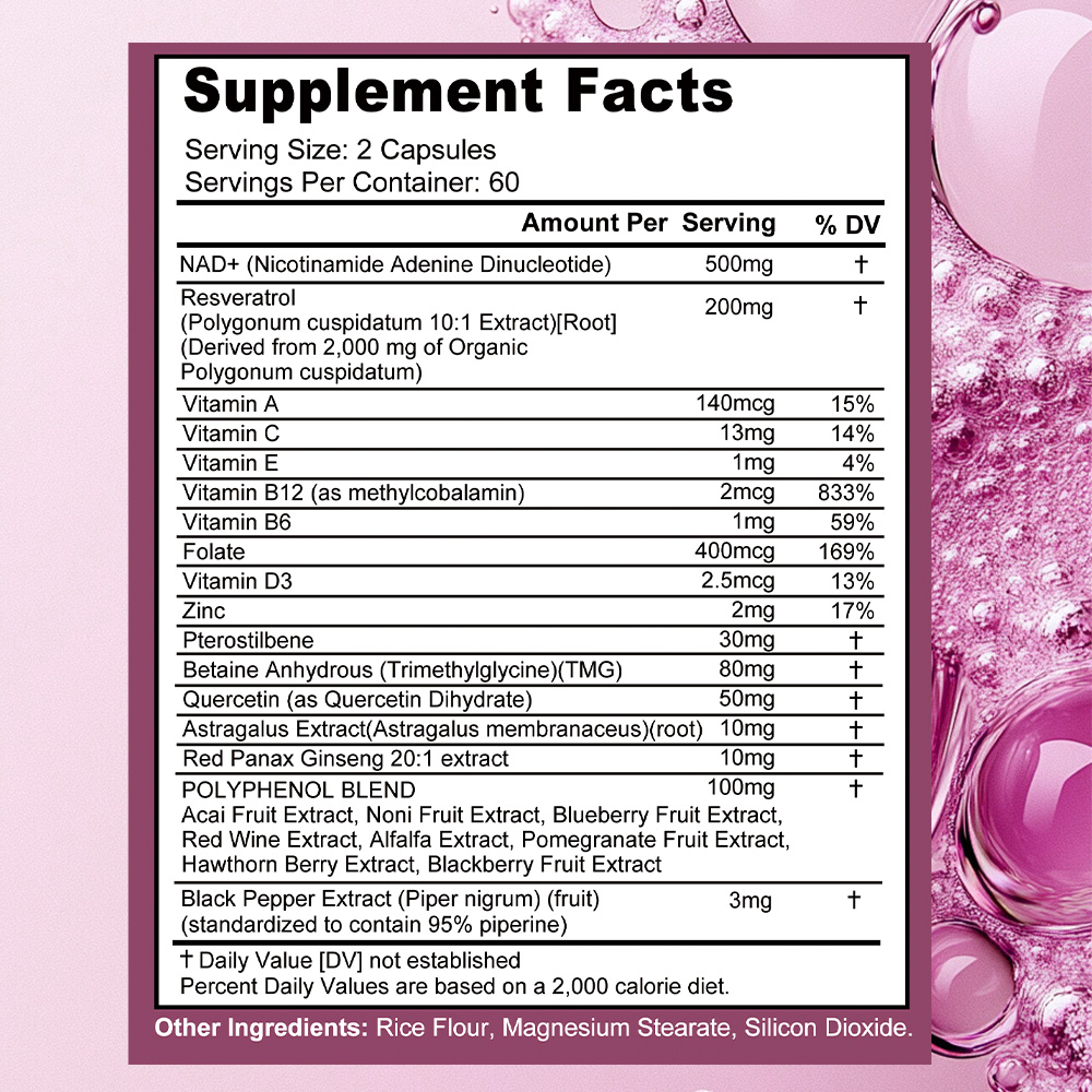 NAD+ Resveratrol Supplementen  - Resveratrol Capsule Anti Aging recensie en prijs